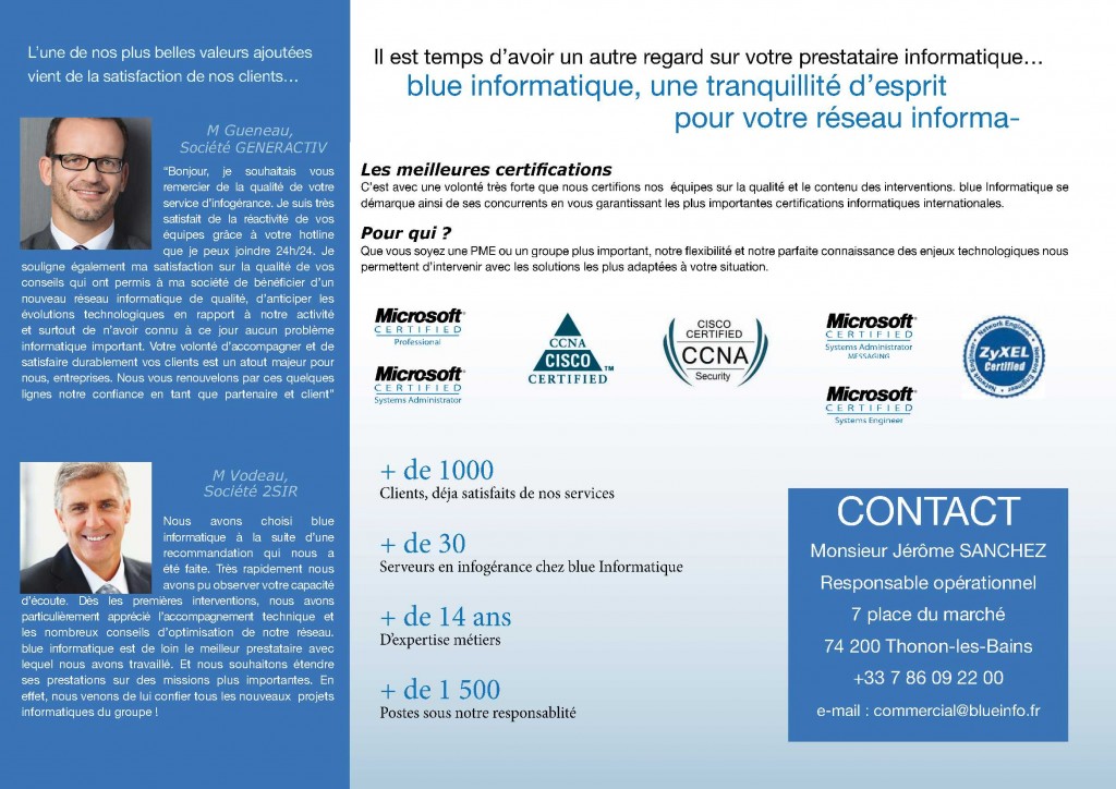 société informatique Thonon blue info 74